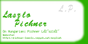 laszlo pichner business card